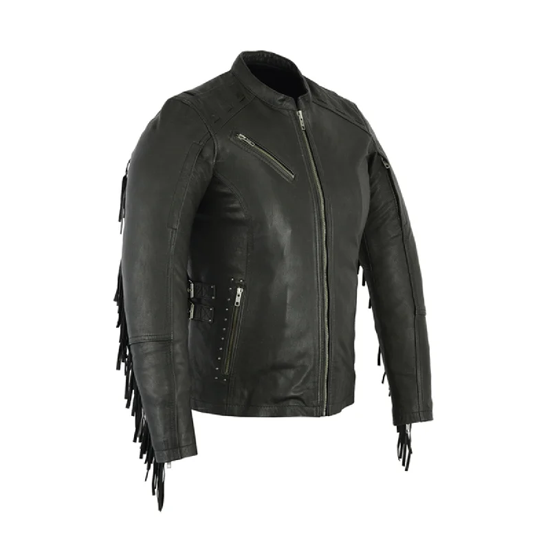 WOMEN'S STYLISH JACKET WITH FRINGE Anorak Shell Jacket Lightweight Jacket