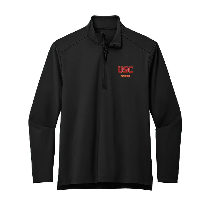 USC - NCAA Women's Basketball : Brooklyn Shamblin - Premium Quarter Zip Jacket Jersey Jacket Tulle Jacket Batik Jacket USC - NCAA Women's Basketball : Brooklyn Shamblin - Premium Quarter Zip Jacket Jersey Jacket Tulle Jacket Batik Jacket