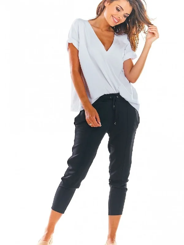 Women trousers awama Trousers Denim Blue