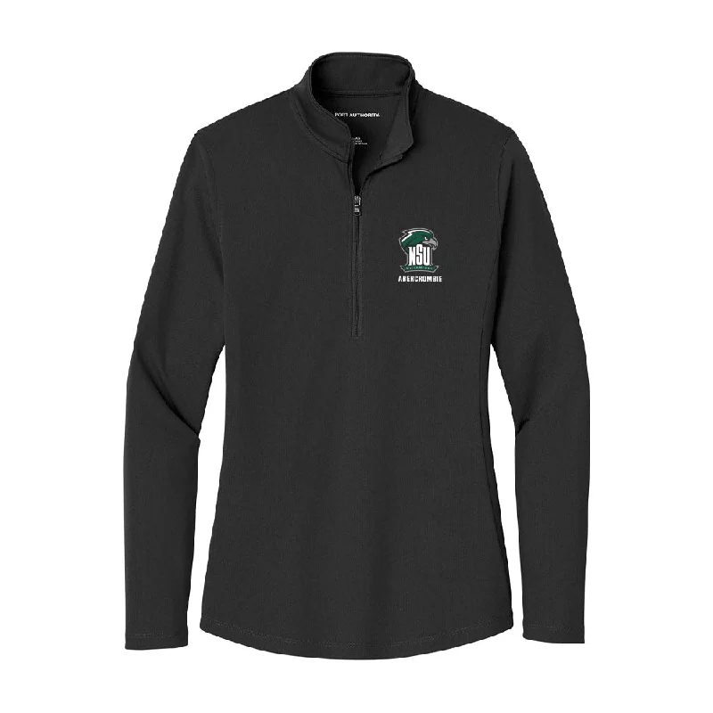 Northeastern State - NCAA Women's Basketball : Grace Abercrombie - Women's Lightweight Quarter Zip Jacket Denim Jacket Leather Jacket Suede Jacket Northeastern State - NCAA Women's Basketball : Grace Abercrombie - Women's Lightweight Quarter Zip Jacket Denim Jacket Leather Jacket Suede Jacket