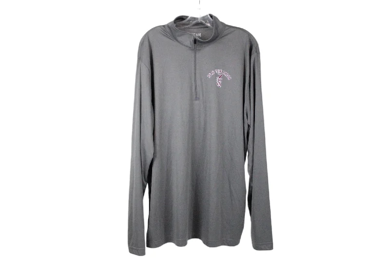 Team 365 "Fear The Baron" Gray Pullover | 2XL Ruffle Sleeve Feminine