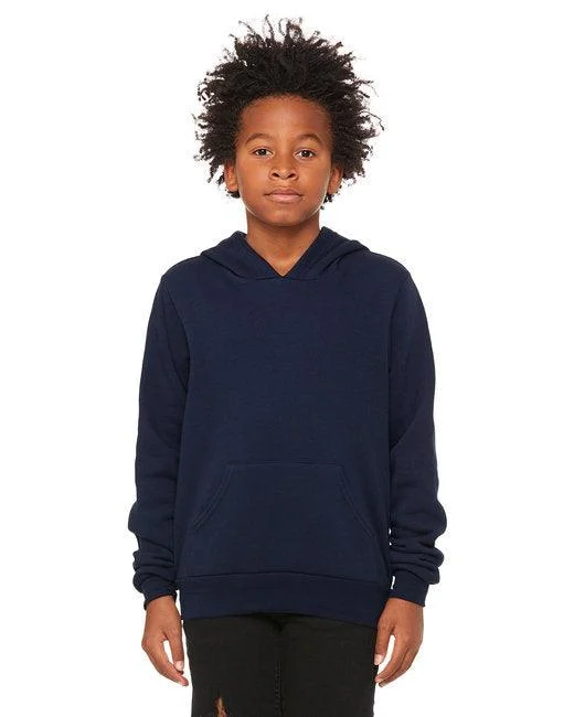 Bella + Canvas Youth Sponge Fleece Pullover Hooded Sweatshirt 3719Y Boat Neck Sweater Bella + Canvas Youth Sponge Fleece Pullover Hooded Sweatshirt 3719Y Boat Neck Sweater