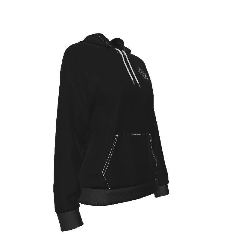 All-Over Print Women's Raglan Pullover Hoodie Square Neck Pullover