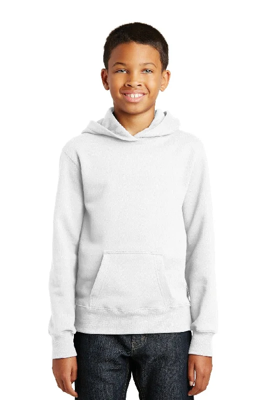 Port & Company Youth Fan Favorite Fleece Pullover Hooded Sweatshirt. PC850YH One Shoulder Top Port & Company Youth Fan Favorite Fleece Pullover Hooded Sweatshirt. PC850YH One Shoulder Top