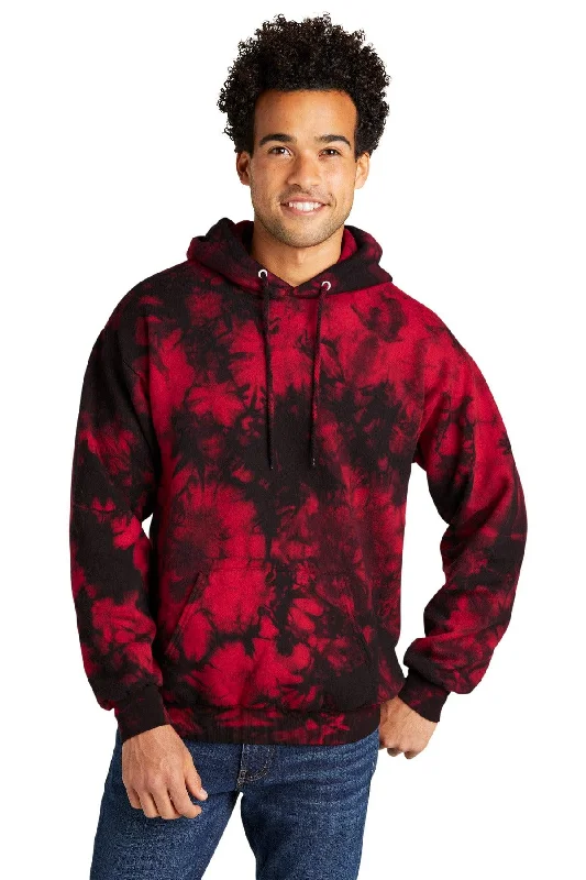 Port & Company Crystal Tie-Dye Pullover Hoodie PC144 Surplice Neck Pullover