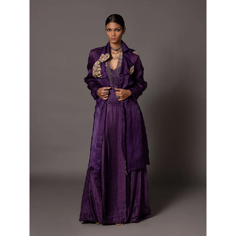 A Humming Way Purple Carpet Jacket and Corset Gown (Set of 2) Jersey Jacket Tulle Jacket Batik Jacket A Humming Way Purple Carpet Jacket and Corset Gown (Set of 2) Jersey Jacket Tulle Jacket Batik Jacket
