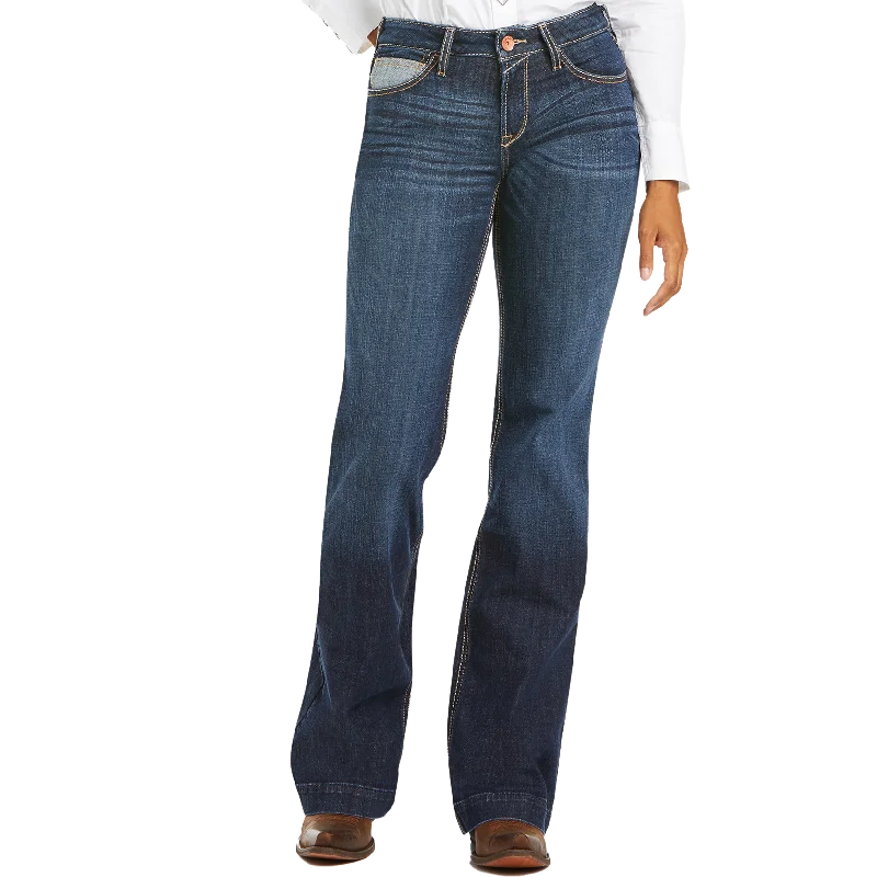 Ariat Women's Trouser Rise Mia Wide Leg Jeans Trousers Top Rated