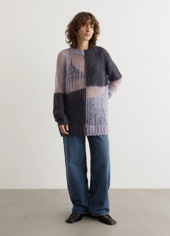 Kookey Mohair Sweater Terry Terry Cloth Terry Knit