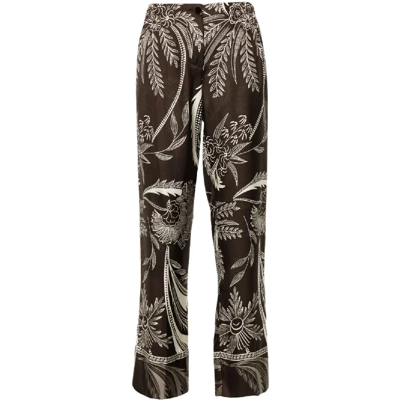 F.R.S . Trousers Brown Trousers Solid Black