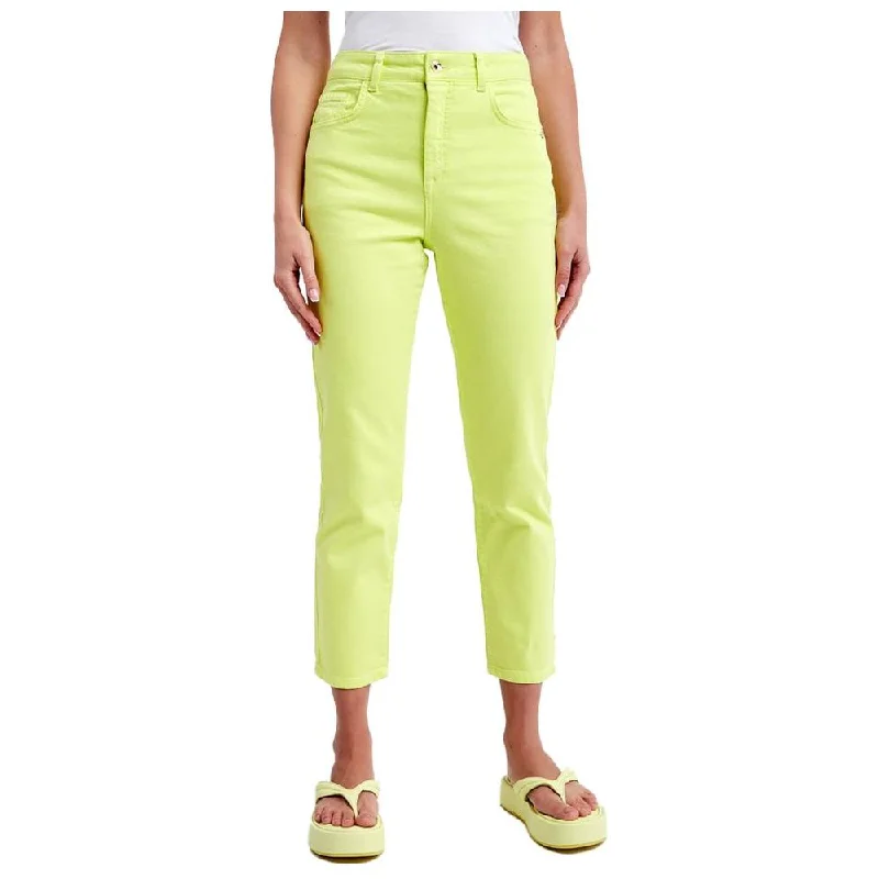 Patrizia Pepe Chic High-Waisted Lime Trousers Trousers chic fashionable
