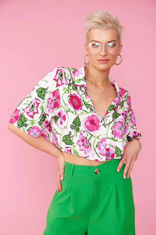 Buy Me Fur - Women's Rose Petal Cowl Neck Cream Crop Top Fleece Fabric Down Fabric Feather Fabric Buy Me Fur - Women's Rose Petal Cowl Neck Cream Crop Top Fleece Fabric Down Fabric Feather Fabric