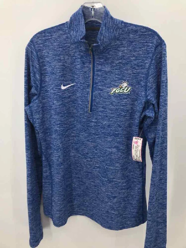 Pre-Owned Nike Blue Size Medium Athletic Pullover Asymmetrical Hem Sweater