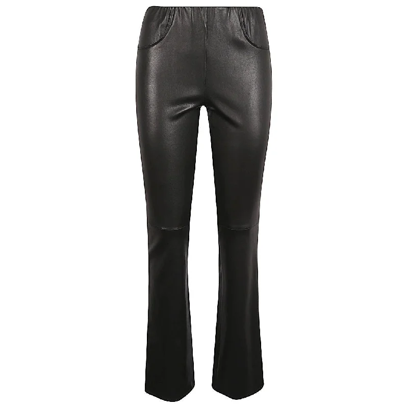 Via Masini 80 Trousers Black Trousers sophisticated sleek