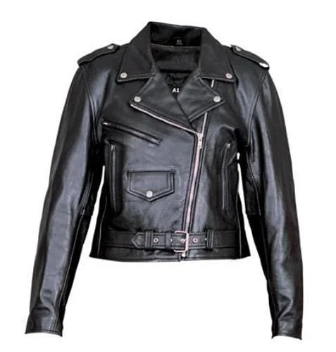 Women's Black Lambskin Leather Classic Motorcycle Biker Jacket Satin Jacket Silk Jacket Chiffon Jacket Women's Black Lambskin Leather Classic Motorcycle Biker Jacket Satin Jacket Silk Jacket Chiffon Jacket
