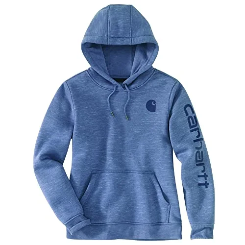 Carhartt Women's Clarksburg Graphic Sleeve Pullover Sweatshirt, Gray, XL Three Quarter Sleeve Carhartt Women's Clarksburg Graphic Sleeve Pullover Sweatshirt, Gray, XL Three Quarter Sleeve