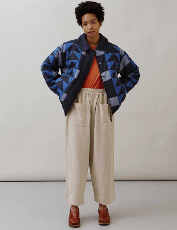 Sideline Nelly Jacket Indigo Mix Insulated Jacket Fitted Jacket Loose Jacket