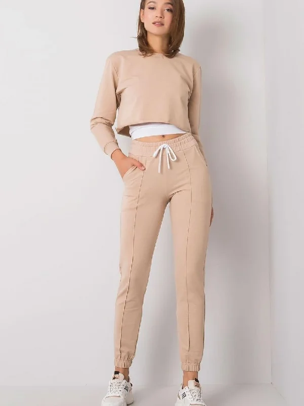 Women trousers Rue Paris Trousers Satin Smooth