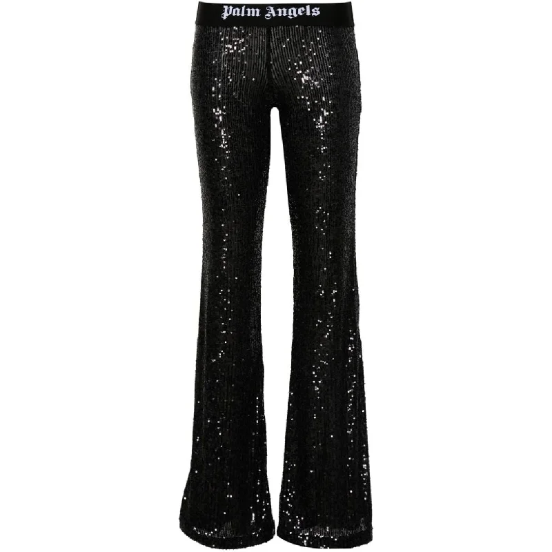 Palm Angels Trousers Black Trousers Evening Elegant
