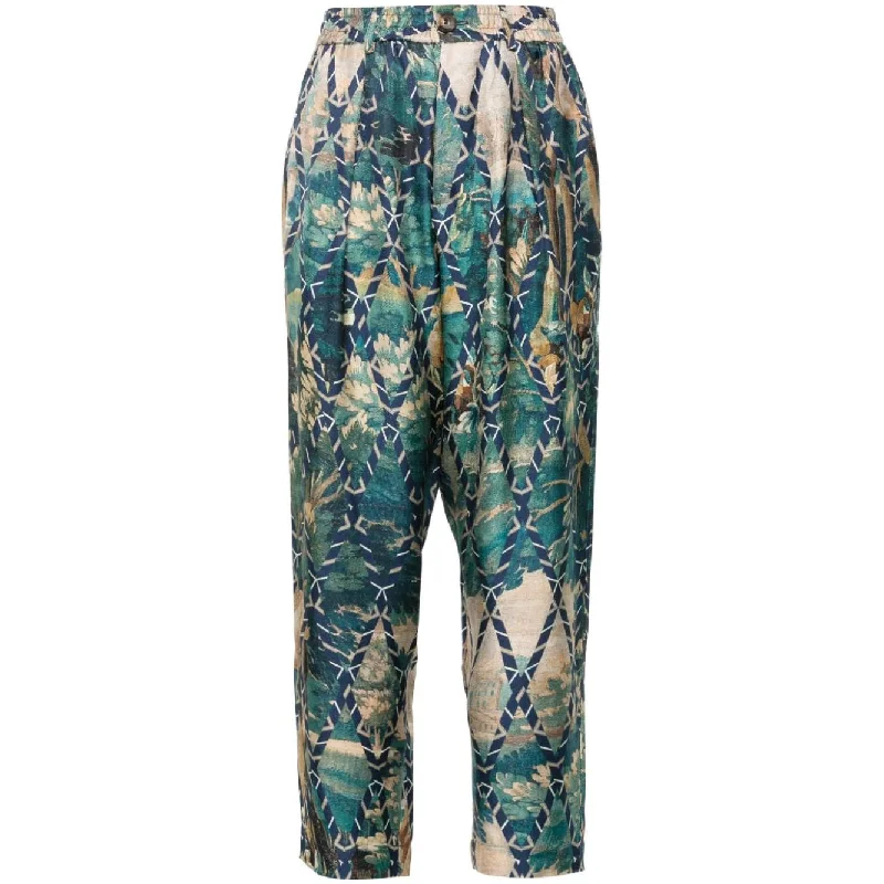 Pierre Louis Mascia Trousers Beige Trousers Elastic Waist Soft