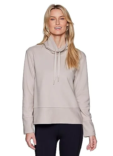 RBX Lightweight Fleece Pullover, Women's Activewear Texture Cowl Neck Relaxed Fit Fleece Sweatshirt, Transitional Sweater for Yoga, Workouts, Casual Wear Sand Texture S Slit Sleeve Stylish RBX Lightweight Fleece Pullover, Women's Activewear Texture Cowl Neck Relaxed Fit Fleece Sweatshirt, Transitional Sweater for Yoga, Workouts, Casual Wear Sand Texture S Slit Sleeve Stylish