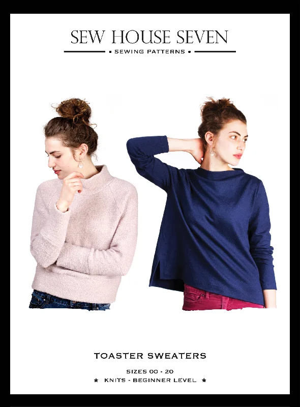 Toaster Sweaters - Sewing Pattern | Sew House 7 Glossy Satin Silk