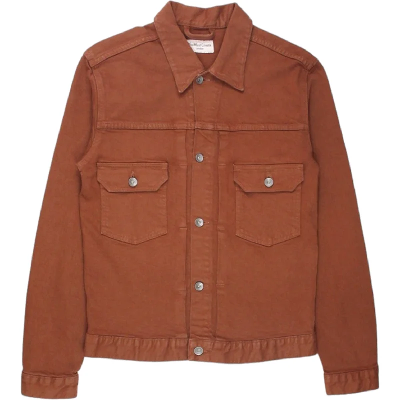 YMC Rust Trucker Style Jacket Nylon Jacket Polyester Jacket Spandex Jacket