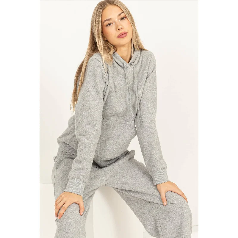 Hey Girl, Long Sleeve Upbeat Pullover Hoodie Sweatshirt Open Neck Pullover