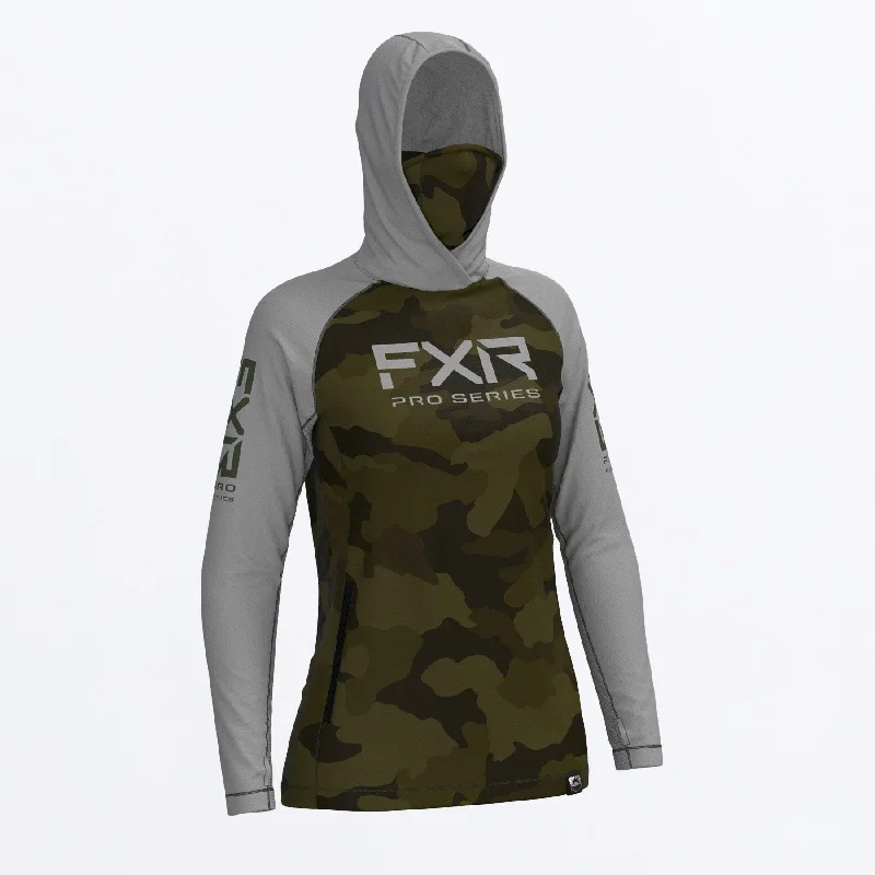 Women's Pro Air UPF Pullover Hoodie Plunging Neck Pullover