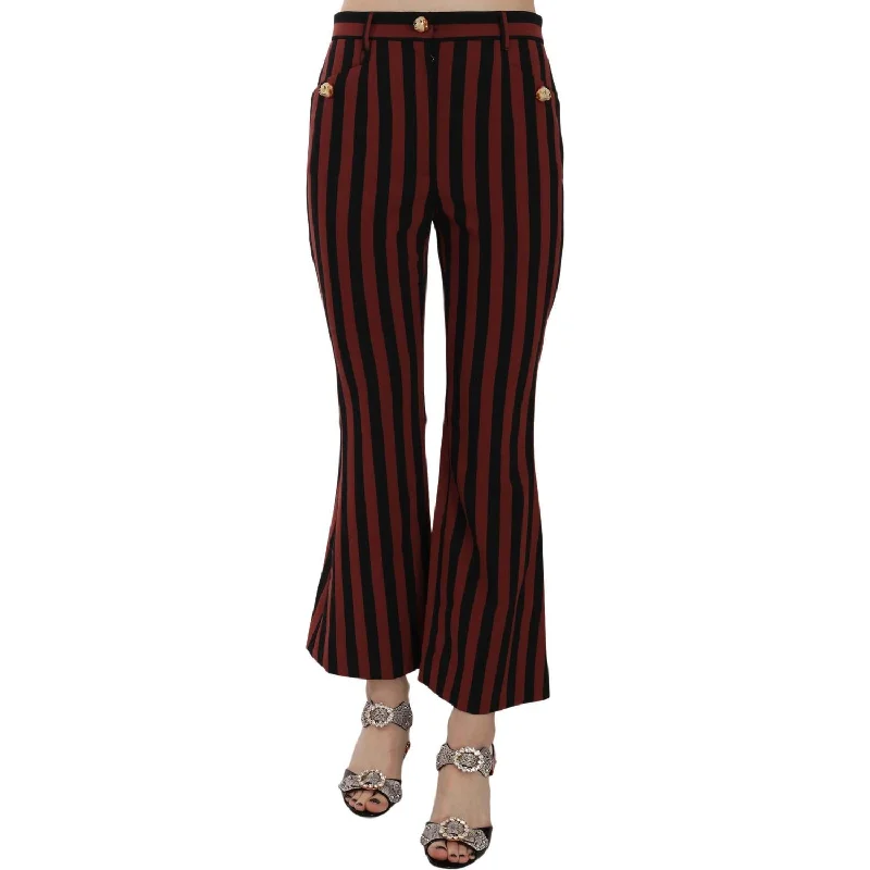 Dolce & Gabbana Elegant Cropped Flared Trousers Trousers Bestseller Popular