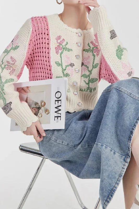 White and Pink Contrast Sweater Faux Fur Fabric Real Fur Fabric Shearling Fabric