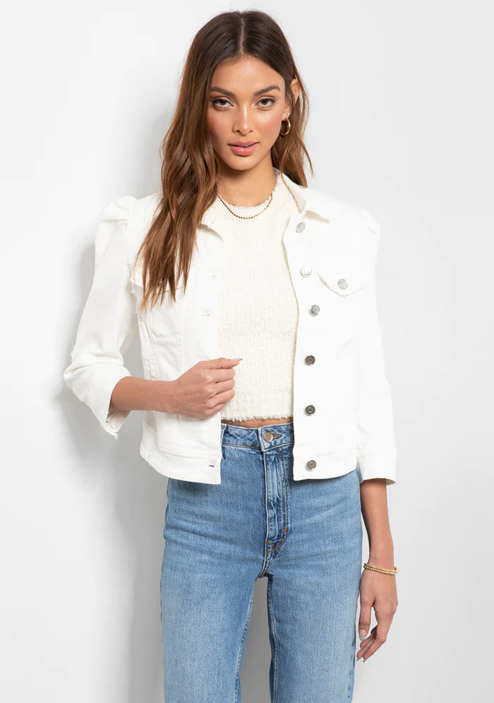 Averill Jacket White - Tart Collections Trench Coat Raincoat Waterproof Jacket
