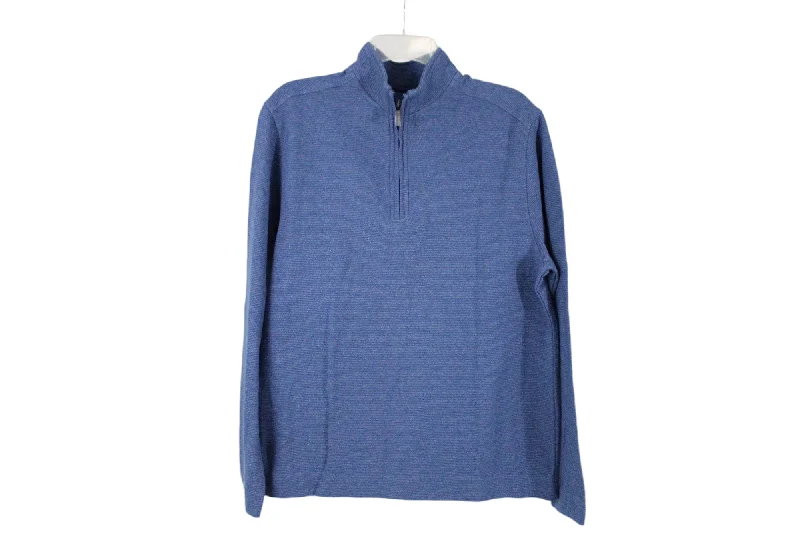Van Heusen Classic Fit Blue Pullover Shirt | S Puff Sleeve Stylish