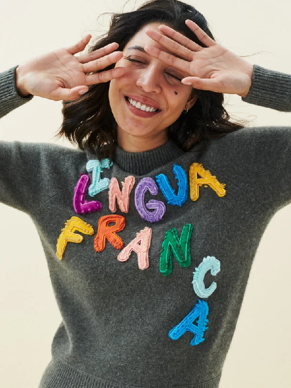 Lingua Franca Raglan Pullover Over Sleeve Pullover