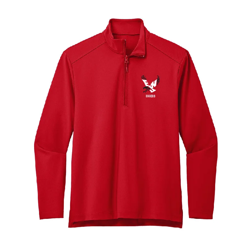 Eastern Washington - NCAA Women's Basketball : Jaecy Eggers - Premium Quarter Zip Jacket Fleece Jacket Down Jacket Parka