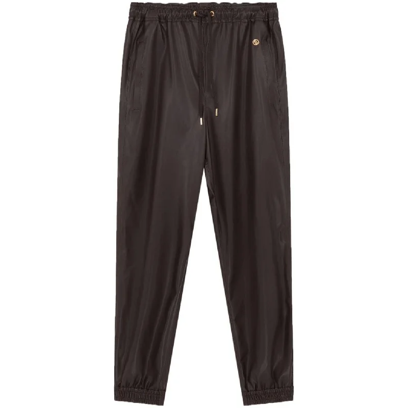 Stella McCartney Trousers Brown Cropped Trousers Casual Linen