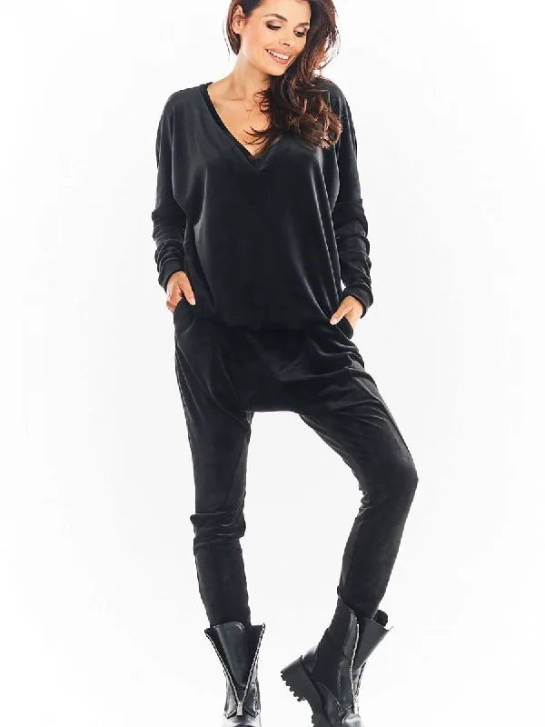 Tracksuit trousers awama Wide Leg Loose Fit Mid Waist
