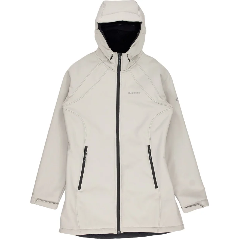 Craghoppers Cream Hooded Jacket Print Jacket Jacquard Jacket Patchwork Jacket