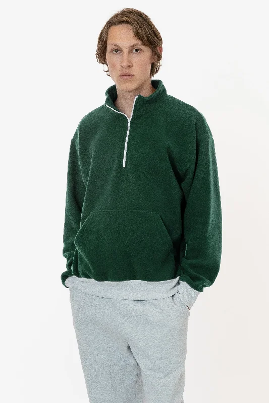 PF408 - Polar Fleece Half Zip Pullover Tapered Sleeve Pullover