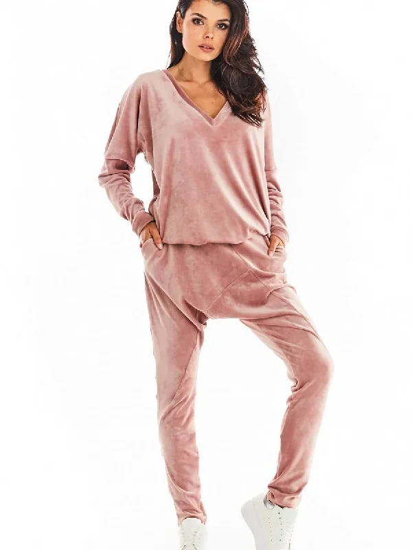 Tracksuit trousers awama Cropped Trousers Casual Linen
