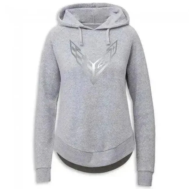 C8 Corvette Ladies Reflect Hooded Pullover Asymmetrical Neck Pullover