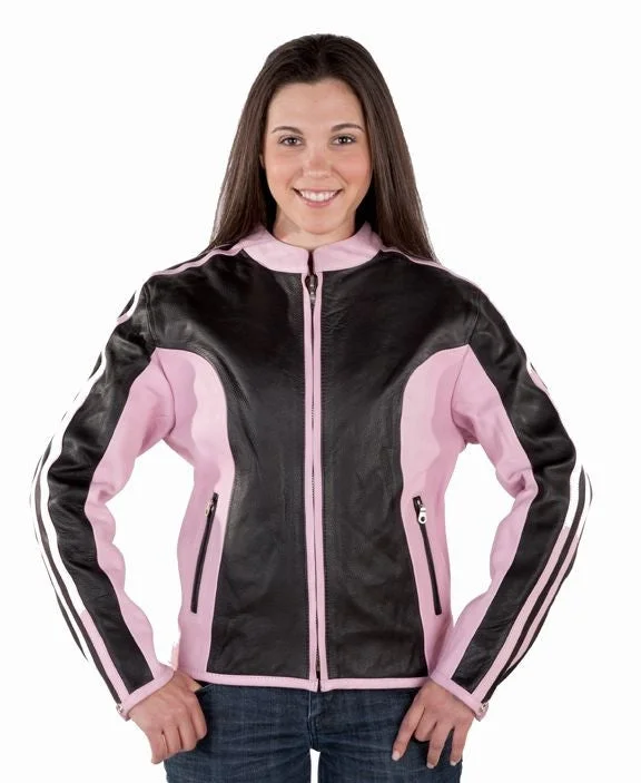 Women's Black and Pink Naked Leather Motorcycle Biker Jacket Faux Fur Jacket Real Fur Jacket Shearling Jacket Women's Black and Pink Naked Leather Motorcycle Biker Jacket Faux Fur Jacket Real Fur Jacket Shearling Jacket