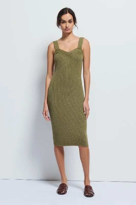Caresse Sweater Dress Herringbone Houndstooth Plaid