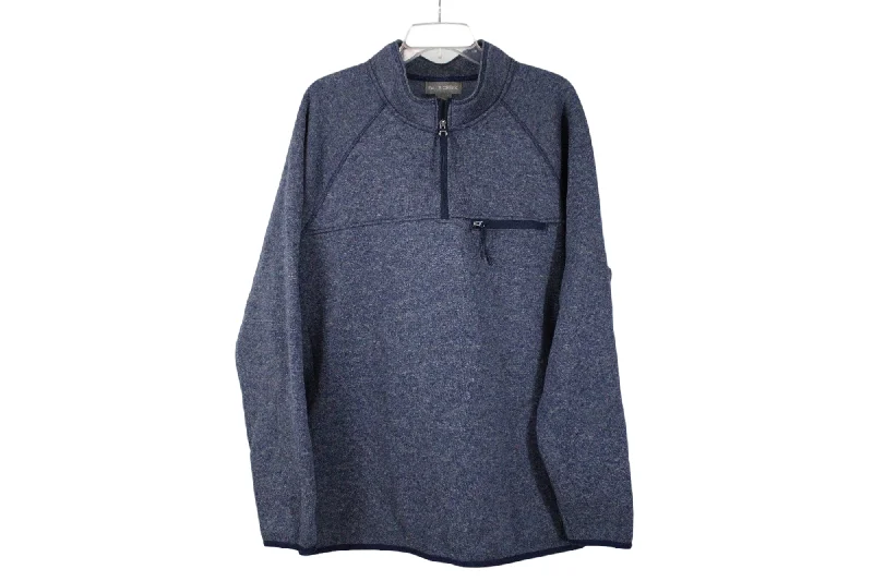 Falls Creek Blue Fleece Lined Pullover | XL Zipper Front Cardigan