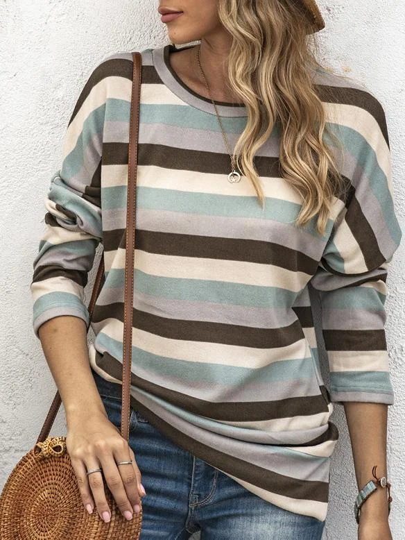 Autumn Winter Casual Loose Pullover Asymmetrical Neck Pullover