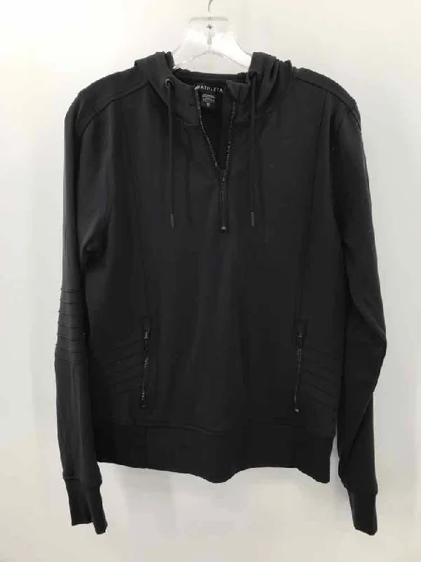 Pre-Owned Athleta Black Size XS Athletic Pullover Box Sleeve Comfort