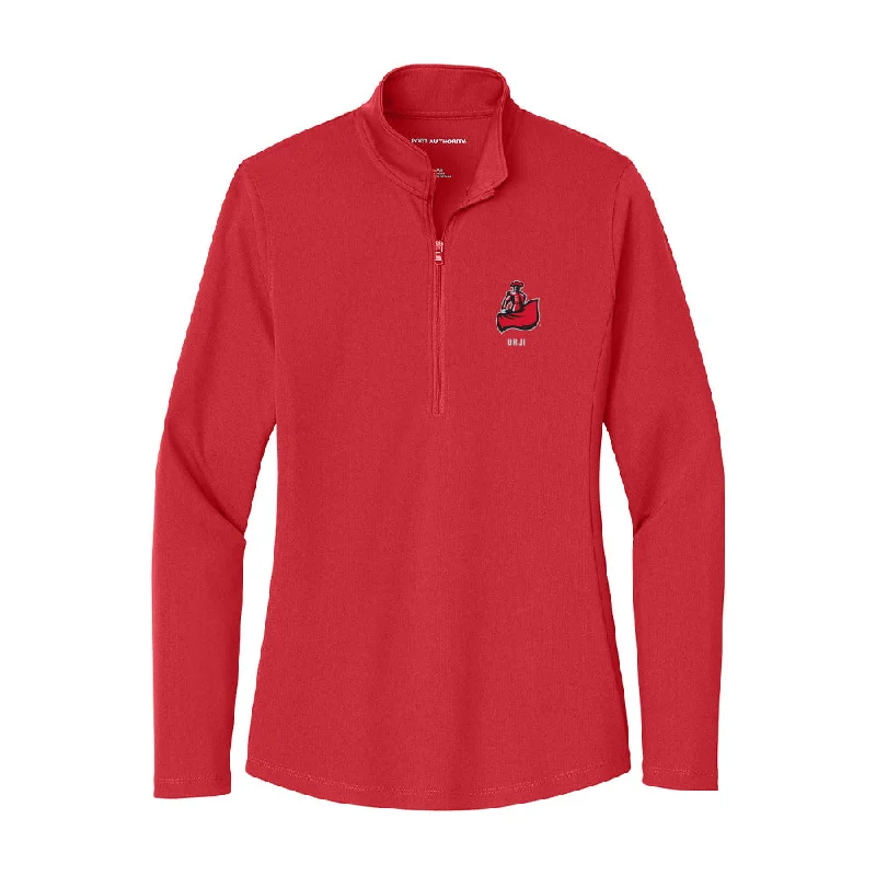CSUN - NCAA Women's Basketball : Nnenna Orji - Women's Lightweight Quarter Zip Jacket Belted Jacket Elasticated Jacket Padded Jacket CSUN - NCAA Women's Basketball : Nnenna Orji - Women's Lightweight Quarter Zip Jacket Belted Jacket Elasticated Jacket Padded Jacket