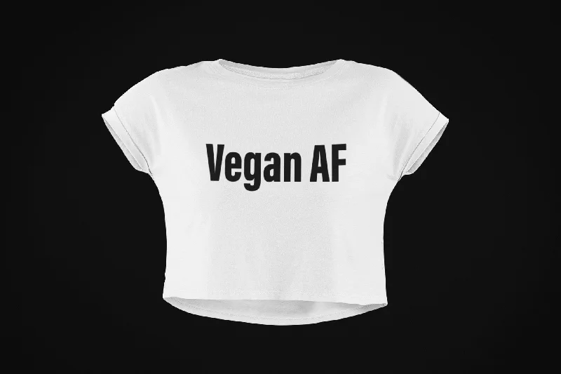 Vegan AF Crop Top Plaid Crop Top Polka Dot Checkered