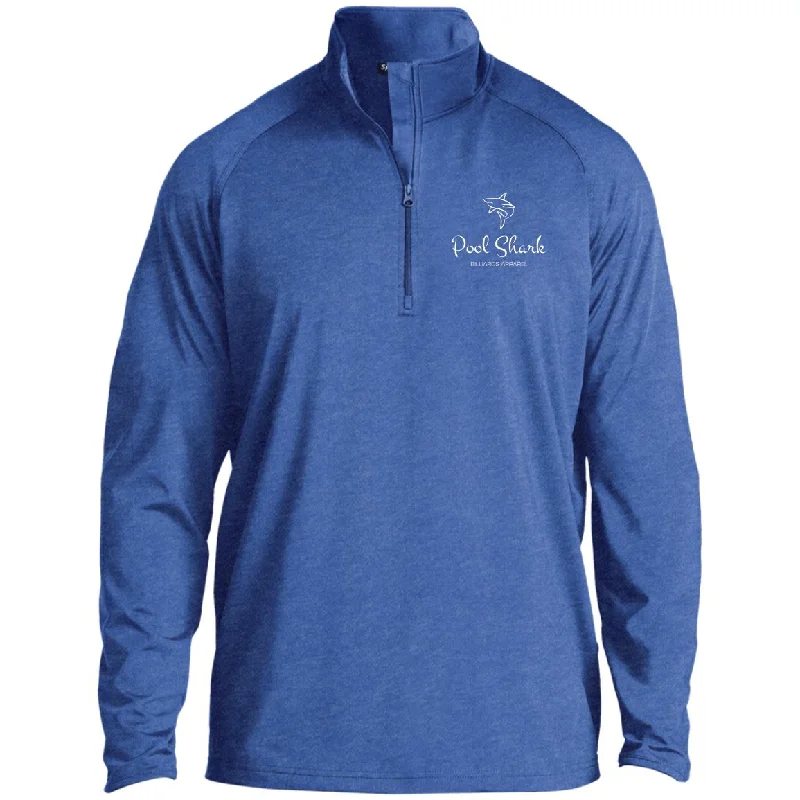 "Pool Shark" Sport-Tek 1/2 Zip Performance Pullover Gathered Sleeve Pullover