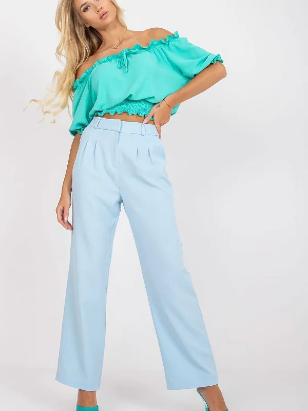 Women trousers Rue Paris Trousers High Rise Slim Fit