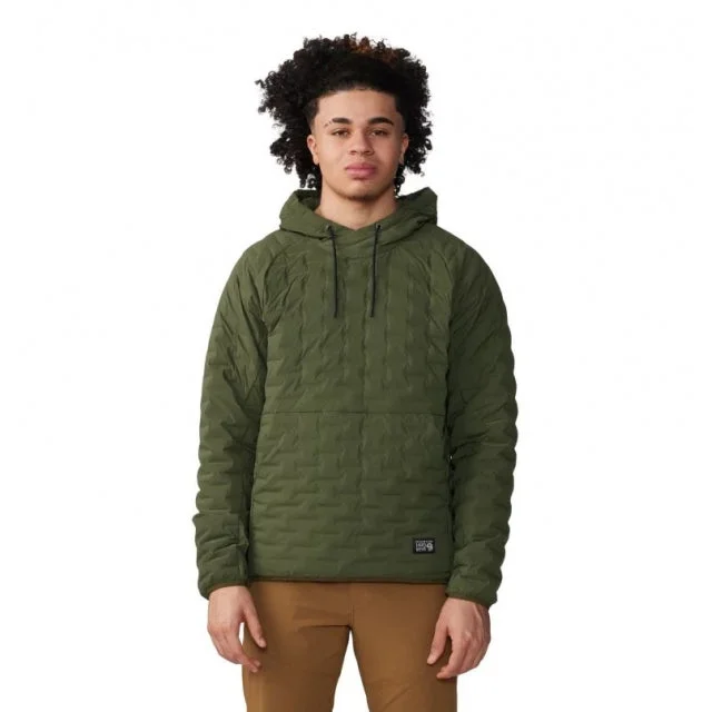 Men's Stretchdown Light Pullover Hoody Elbow Length Sleeve